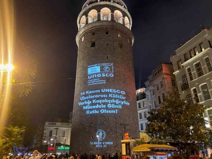 GALATA KULESİ’NE YURTDIŞINDAN GETİRİLEN KÜLTÜREL MİRASA AİT GÖRSELLER YANSITILDI