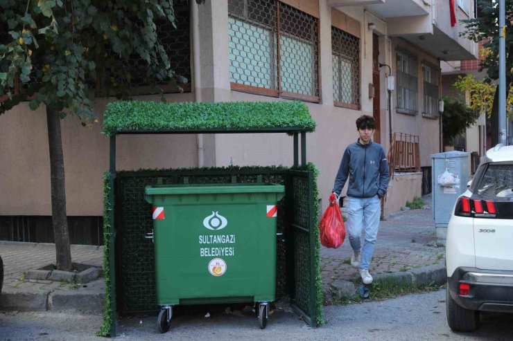 SULTANGAZİ’DE "ÇÖPLER KONTEYNERE" UYGULAMASI BAŞLATILDI