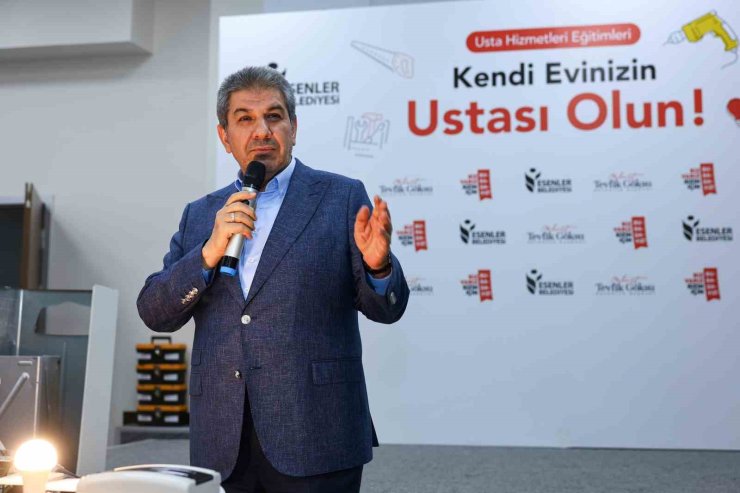 ESENLER’DE “KENDİ EVİNİZİN USTASI OLUN” PROJESİ İLK MEZUNLARINI VERDİ