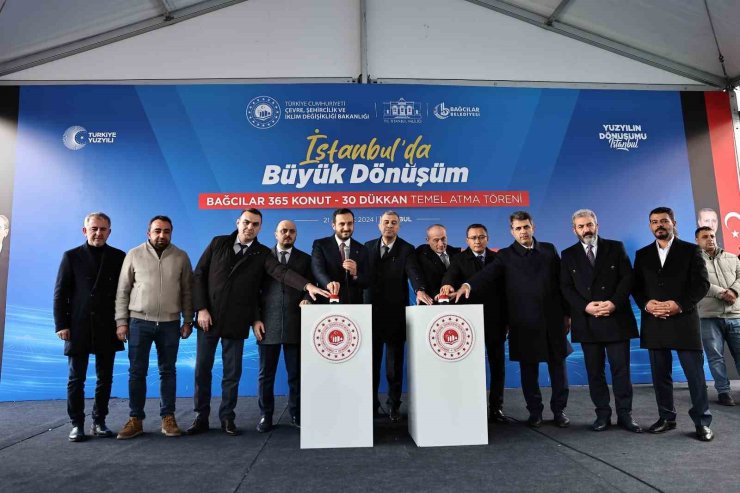 BAĞCILAR’DA KENTSEL DÖNÜŞÜM KAPSAMINDA YIKILAN ECE SİTESİ’NİN TEMELİ ATILDI