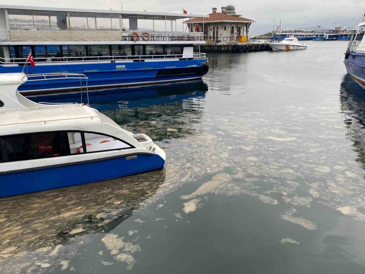 KADIKÖY’DE DENİZ YÜZEYİNDE MÜSİLAJ TEHDİDİ