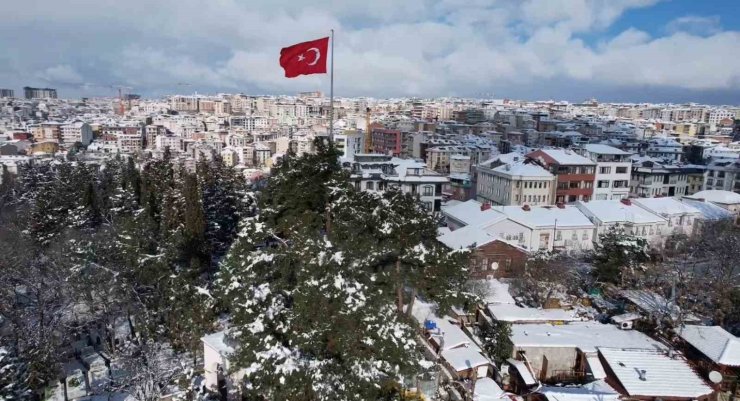 PİERRE LOTİ’DE KARTPOSTALLIK MANZARA HAVADAN GÖRÜNTÜLENDİ