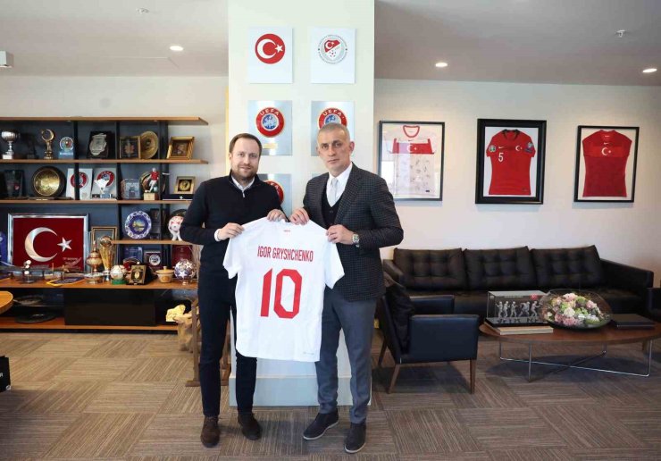 ANDRİY SHEVCHENKO’DAN, TFF BAŞKANI HACIOSMANOĞLU’NA ZİYARET