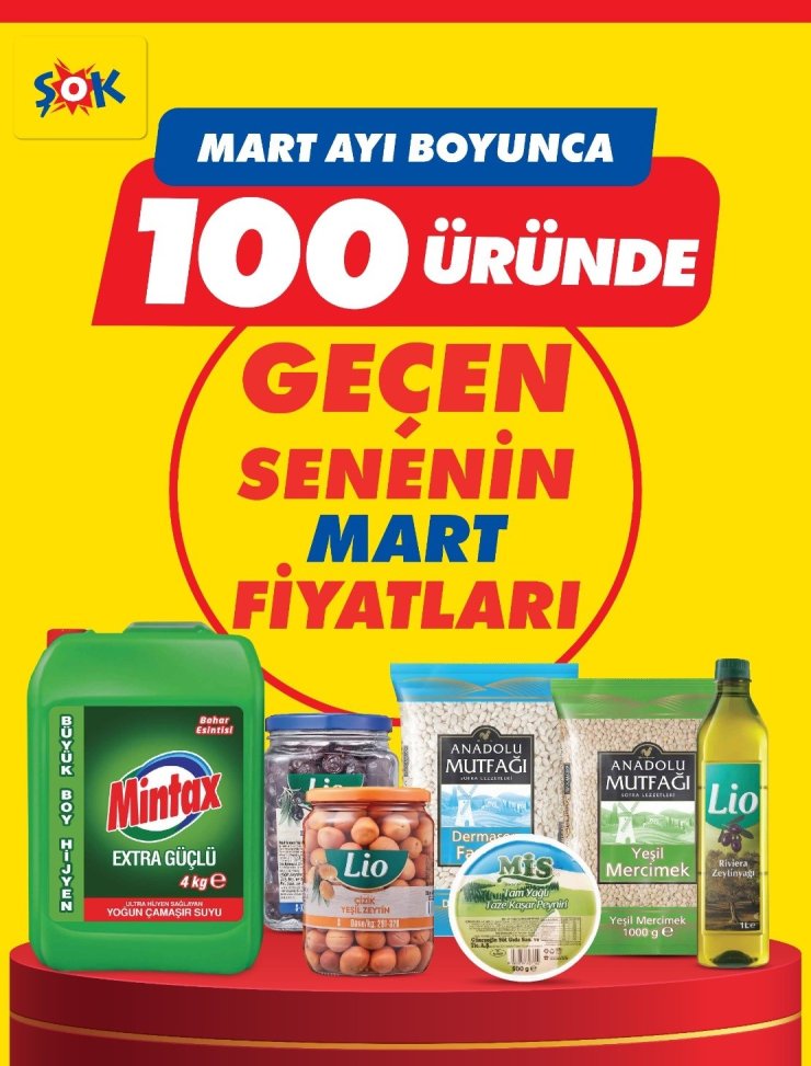 100 ÜRÜNDE GEÇEN YILIN FİYATLARIYLA RAMAZAN BEREKETİ ŞOK’TA YAŞANIYOR