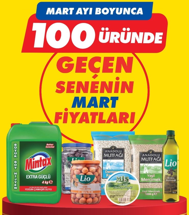 100 ÜRÜNDE GEÇEN YILIN FİYATLARIYLA RAMAZAN BEREKETİ ŞOK’TA YAŞANIYOR