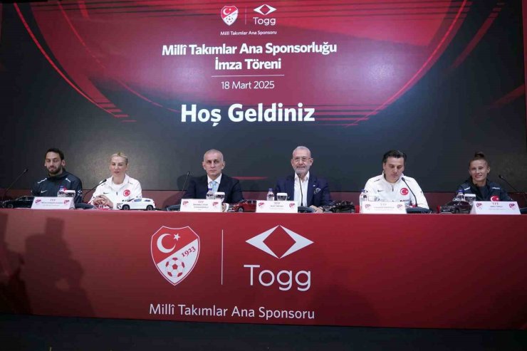 TOGG, MİLLİ TAKIMLAR ANA SPONSORU OLDU