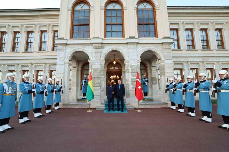 CUMHURBAŞKANI ERDOĞAN, GİNE BİSSAU DEVLET BAŞKANI EMBALO İLE GÖRÜŞTÜ